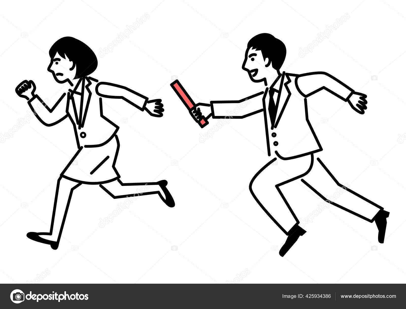 Ilustracion De Vector De Carrera De Relevosストックベクター ロイヤリティフリーilustracion De Vector De Carrera De Relevosイラスト ページ 5 Depositphotos