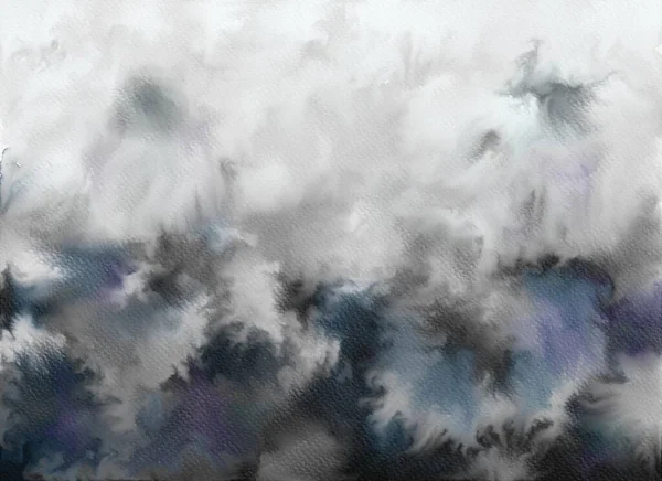 Abstrakti Akvarelli Tausta Graafinen Suunnittelu Elementtejä Maalattu Musta Väri — kuvapankkivalokuva