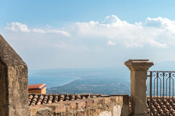 Castelmola Città di Scape — Foto Stock