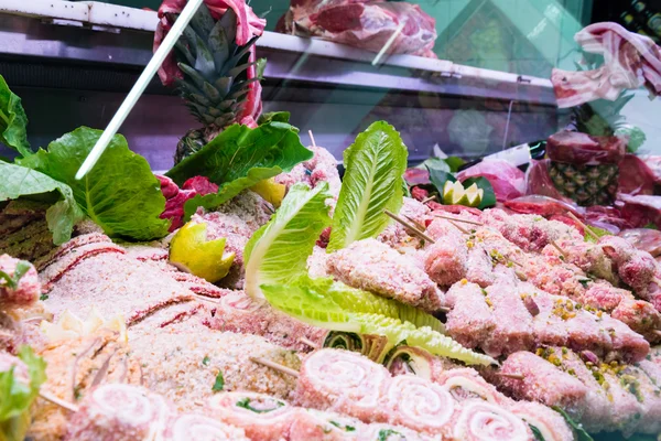 Fleisch und zubereitete italienische — Stockfoto
