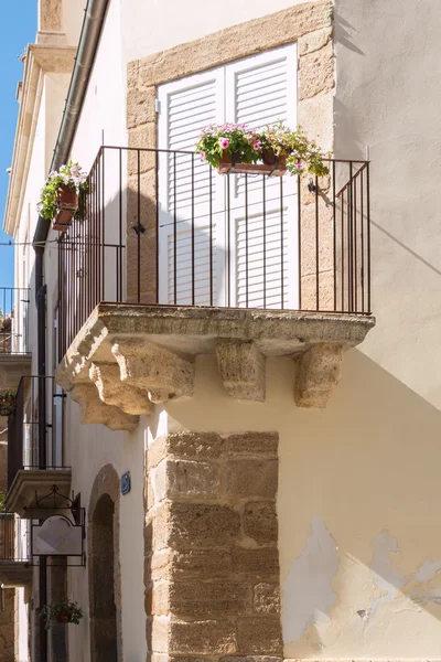 Corner balcony — Stock Photo, Image