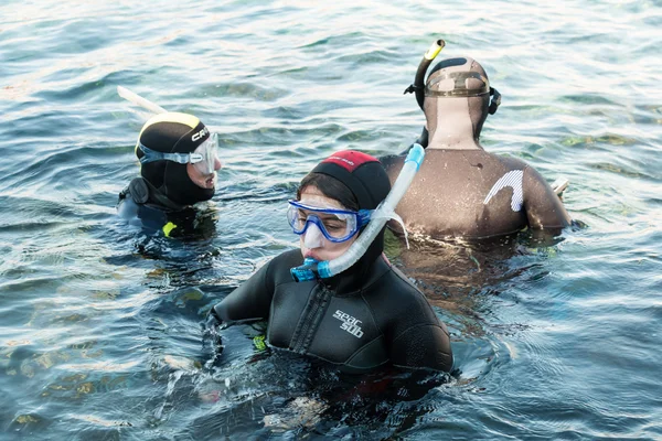 Taucher im Training — Stockfoto