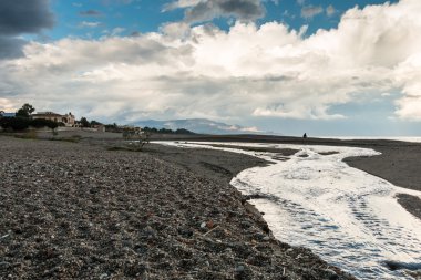 Kumsalda fırtınalı bir gün