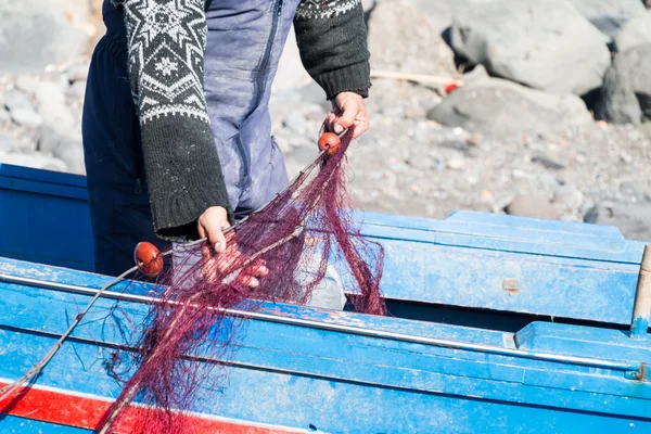 Balıkçı ağları ile