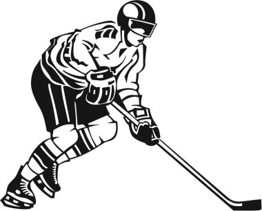 Hockey Player clipart
