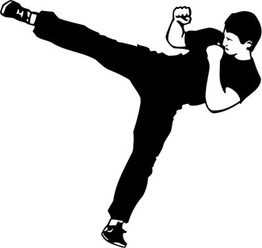 karate Üniformalı erkeklere