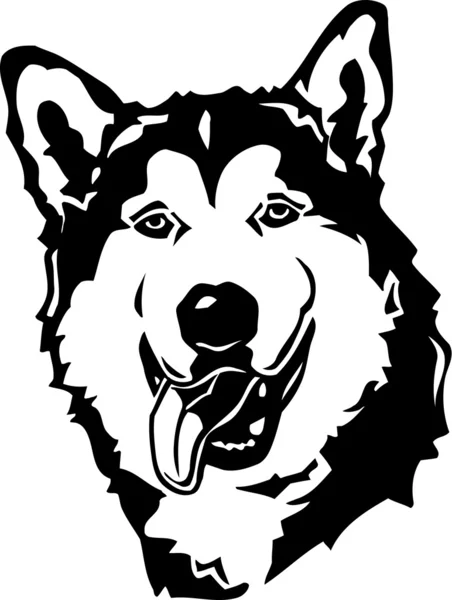 Malamute de Alaska — Vector de stock