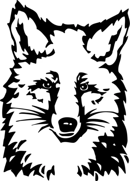 Cabeza de Fox — Vector de stock