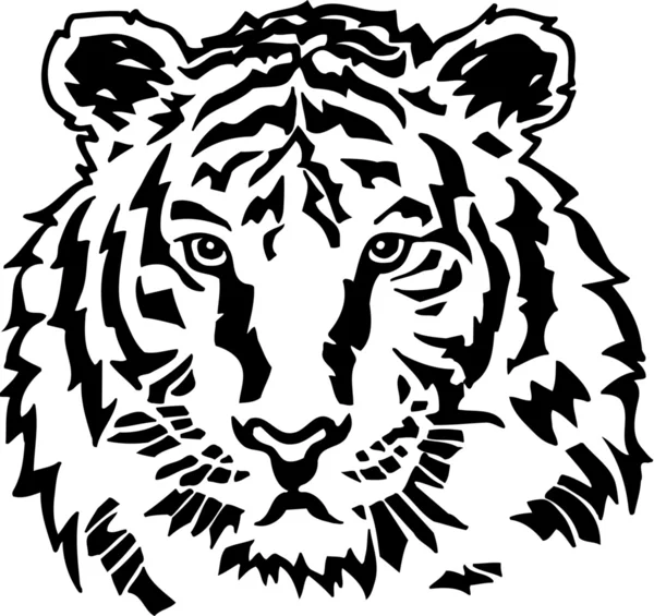 Tête de tigre — Image vectorielle