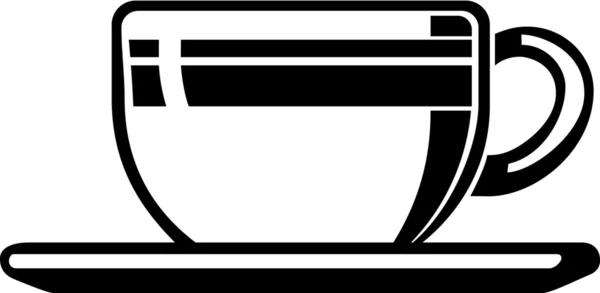 Кубок и блюдце — стоковый вектор