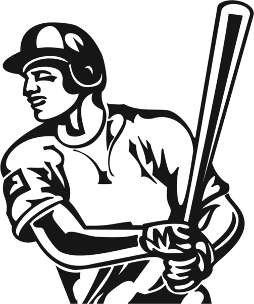 Baseball Batter — Stock Vector