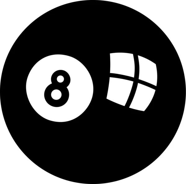 Pool åtta boll — Stock vektor