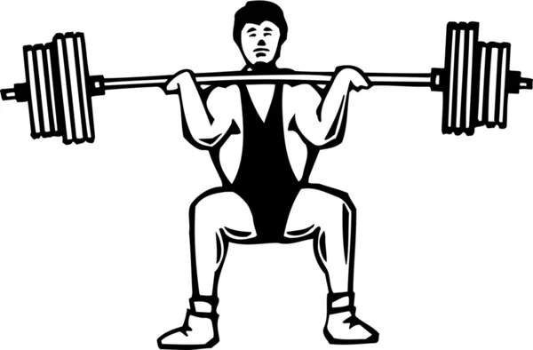 Weightlifter — Stock Vector