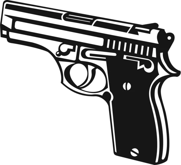 Pistola de mano — Vector de stock