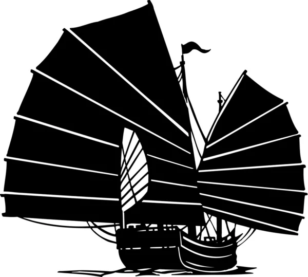 Skräp båten — Stock vektor