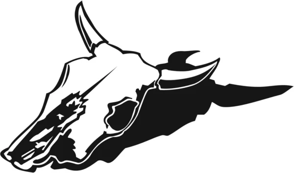 Cráneo de vaca — Vector de stock