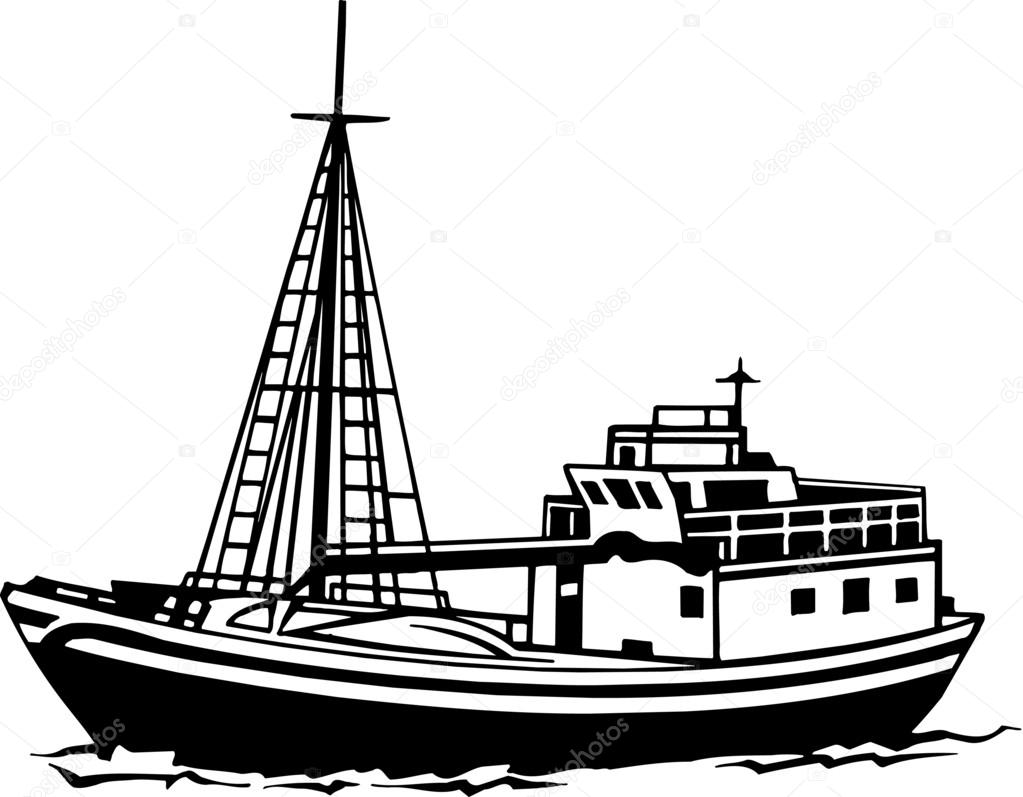 Download Fishing Trawler — Stock Vector © AlliedComputerGraphics ...