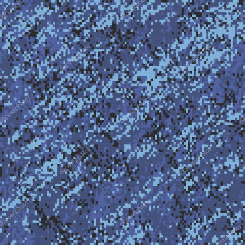 Sky Blue Digital Camouflage Seamless Texture Tile — Stock Photo