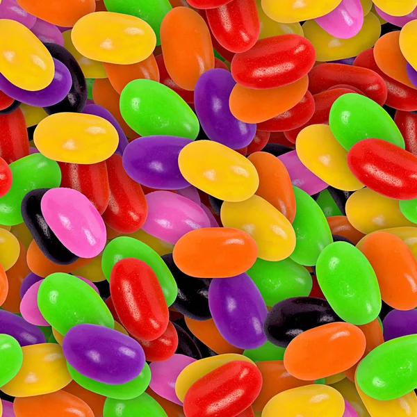 Jelly beans snoep naadloze textuur tegel — Stockfoto