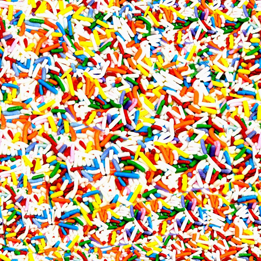 Candy Sprinkles Seamless Texture Tile — Stock Photo