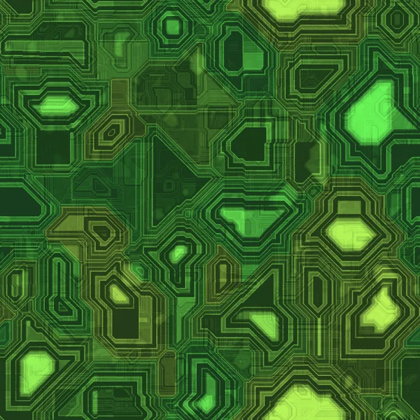 Placa de circuito impreso sin costura Textura Azulejo —  Fotos de Stock
