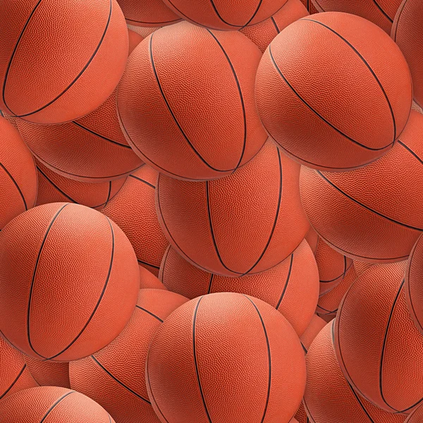 Basketballs Seamless Texture Tile — Stock Photo, Image