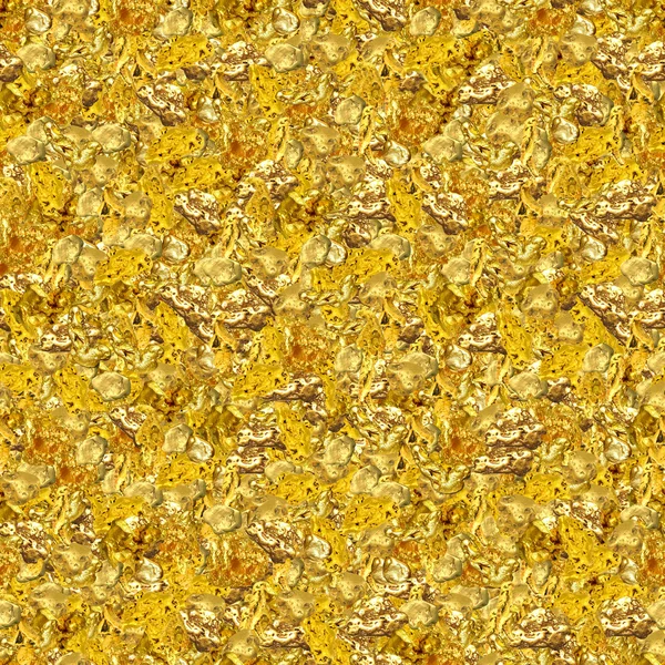 Nuggets de oro sin costura Textura Azulejo —  Fotos de Stock