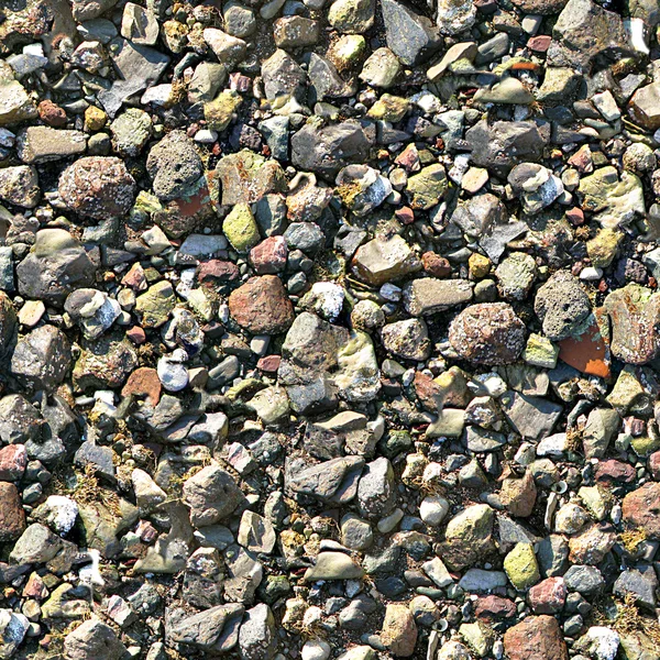 Rocas y grava sin costura Textura Azulejo — Foto de Stock