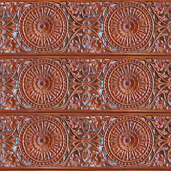 Telha de textura sem costura de madeira esculpida — Fotografia de Stock