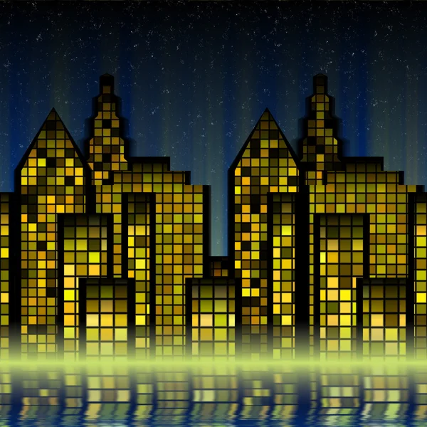 City Skyline Безшовна текстура плитка — стокове фото
