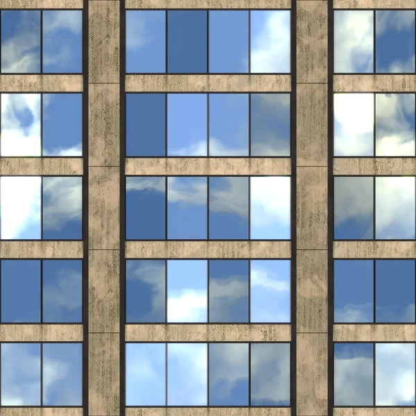 Edificio de oficinas sin costura Textura Azulejo —  Fotos de Stock