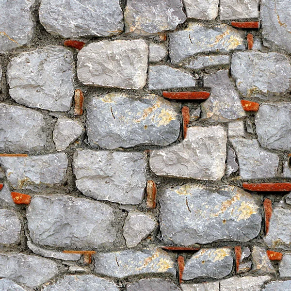 Taş duvar sorunsuz doku kiremit — Stok fotoğraf