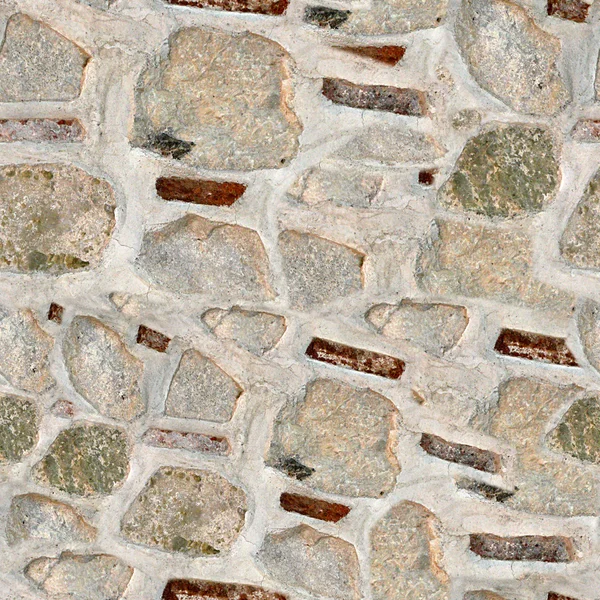石の壁シームレス テクスチャ タイル — ストック写真