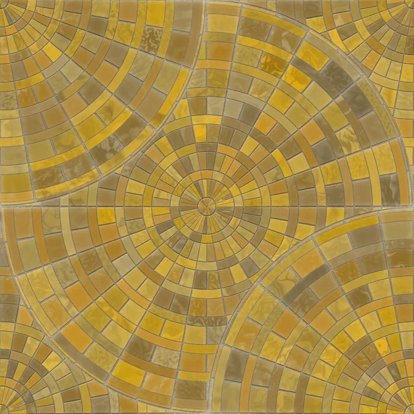 Радиальная мозаичная плитка — стоковое фото