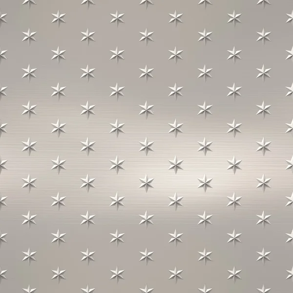Star Metal Seamless Texture Tile — Stock Photo, Image