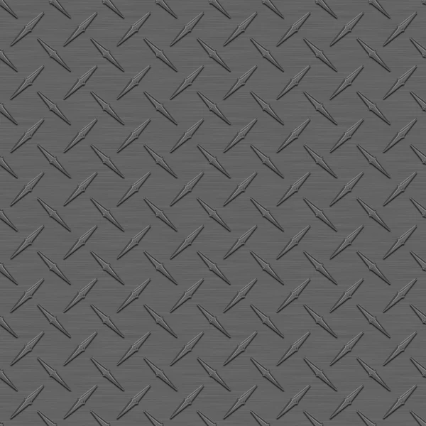 Charcoal Diamondplate Metal Seamless Texture Tile — Stock Photo, Image