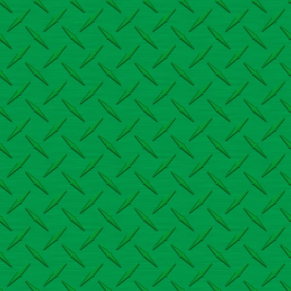 Telha de textura sem costura de metal Diamondplate verde escuro — Fotografia de Stock