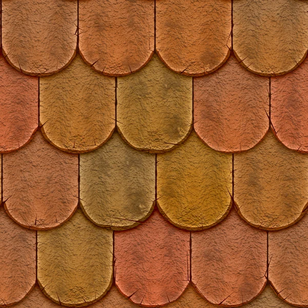 Lehmschindeln Dacheindeckung nahtlose Textur Ziegel — Stockfoto