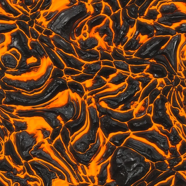 Azulejo de textura sin costura de flujo de lava — Foto de Stock