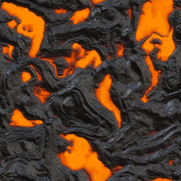 Lava Flow Seamless Texture Tile — Stock Photo, Image