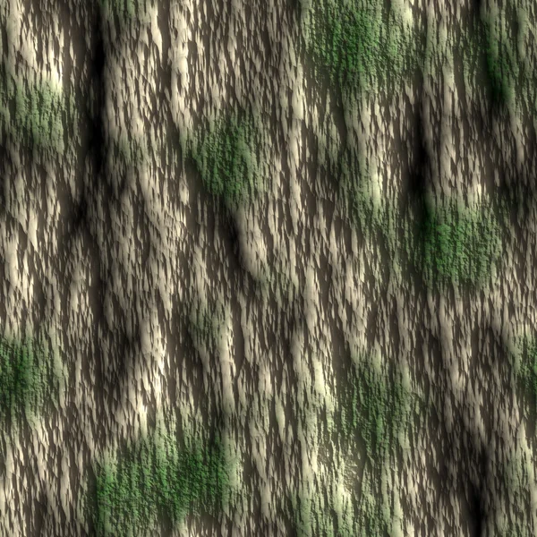 Tree Bark with Moss Seamless Texture Tile — Stock Photo, Image