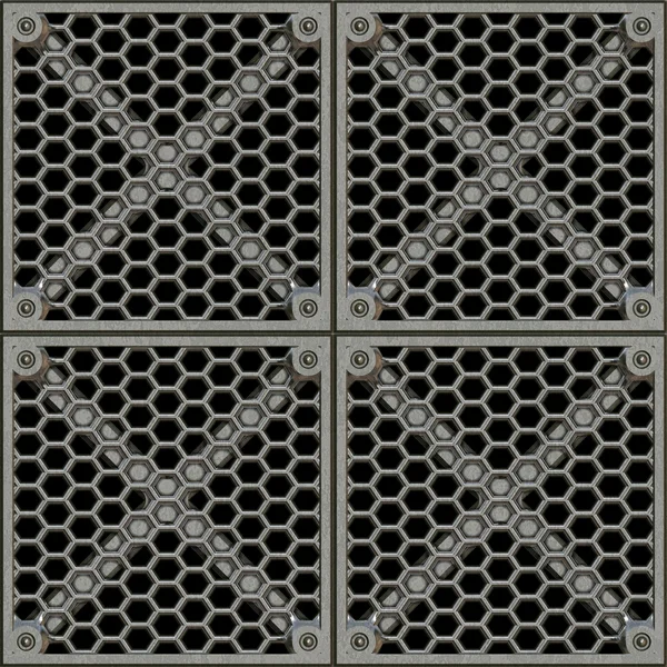 Metal Plate Seamless Texture Tile — Stock Photo, Image