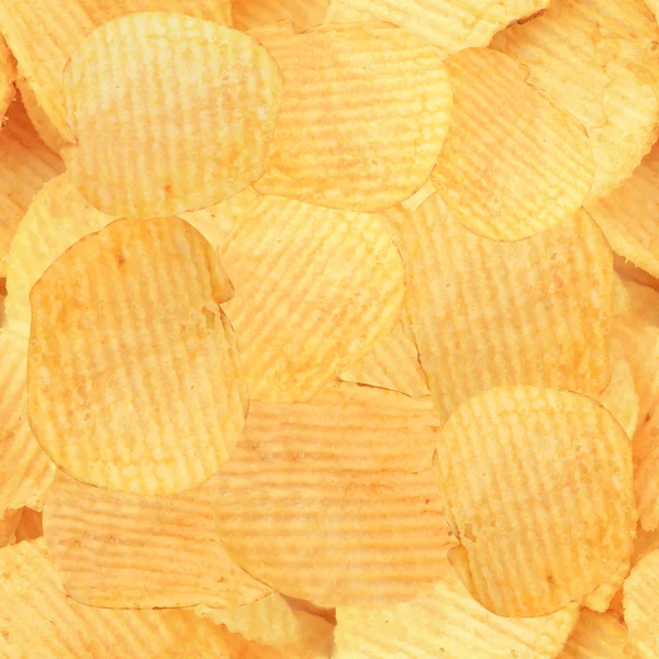 Potato chips seamless texture tile — Stock Photo, Image
