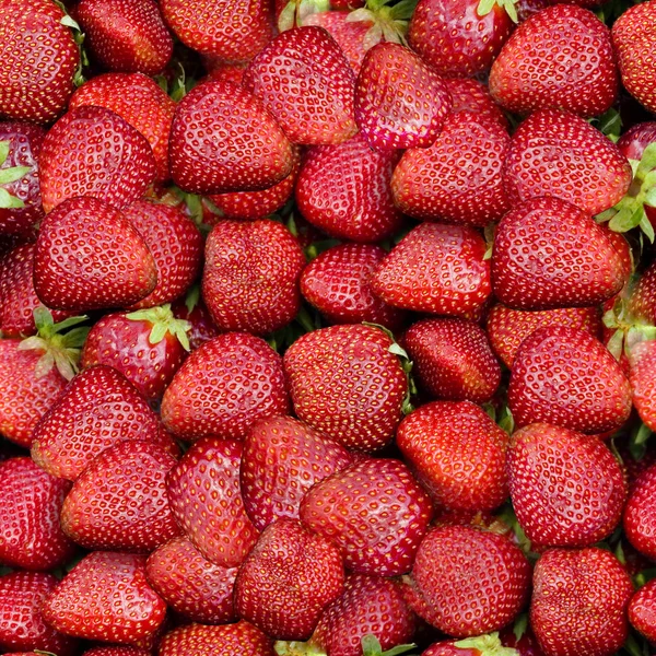 Fresas sin costura Textura Azulejo —  Fotos de Stock