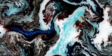 Sıvı sanat dokusu. Yanardöner boya efektli soyut bir arka plan. Sanatsal karışık boyalı sıvı akrilik resim.