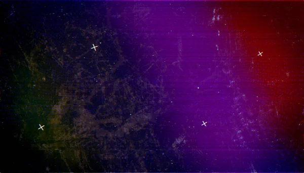 美丽的抽象背景 主题为数字故障 深蓝色 紫色和红色的网络空间 说明1 — 图库照片