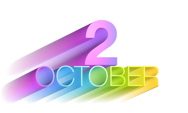 Οκτωβρίου Ημερολογιακή Ημερομηνία — Φωτογραφία Αρχείου