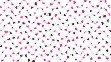 abstract hearts geometric ornamental pattern. design background, illustration