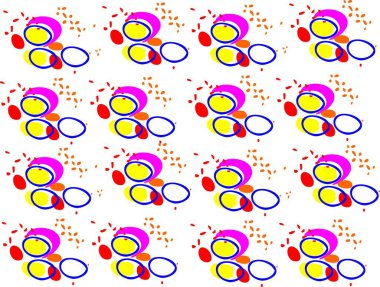 Paskalya yumurtaları çok renkli desenler 