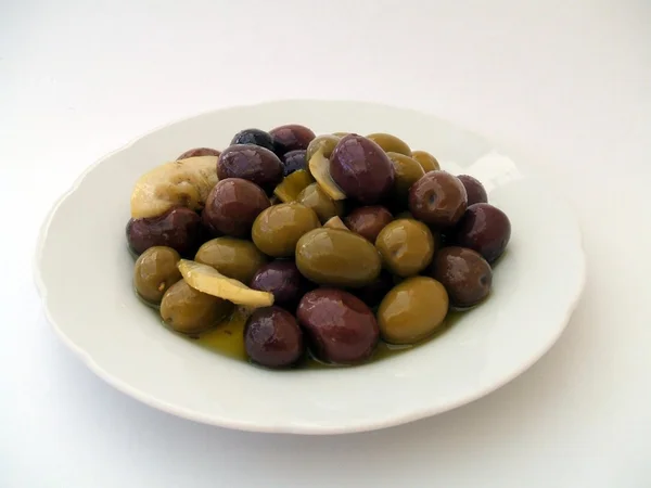 Płyta oliwek — Zdjęcie stockowe
